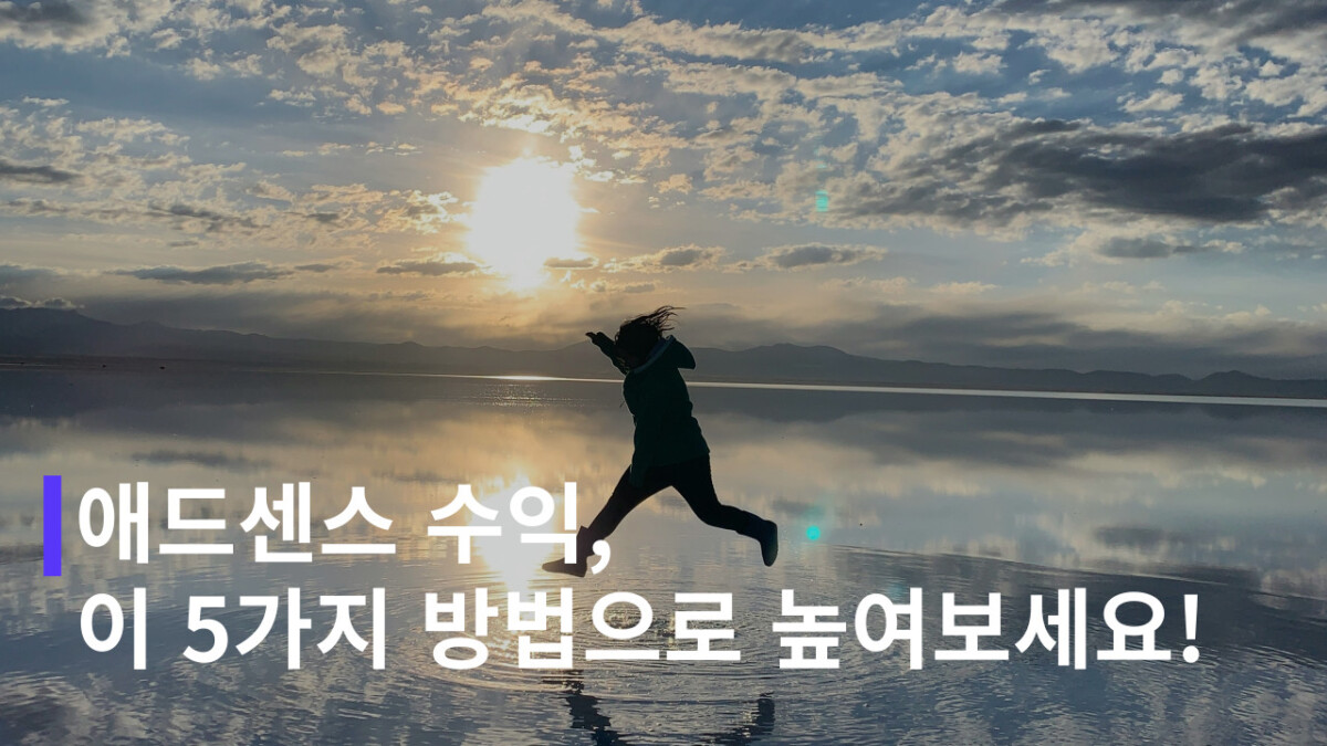 구글 애드센스 수익의 구조와 5가지 수익 증가 팁